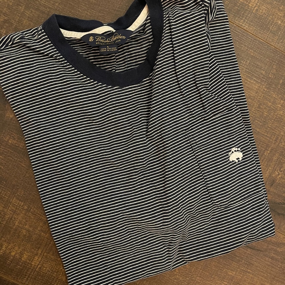 Brooks Brothers stupid T, Size Large